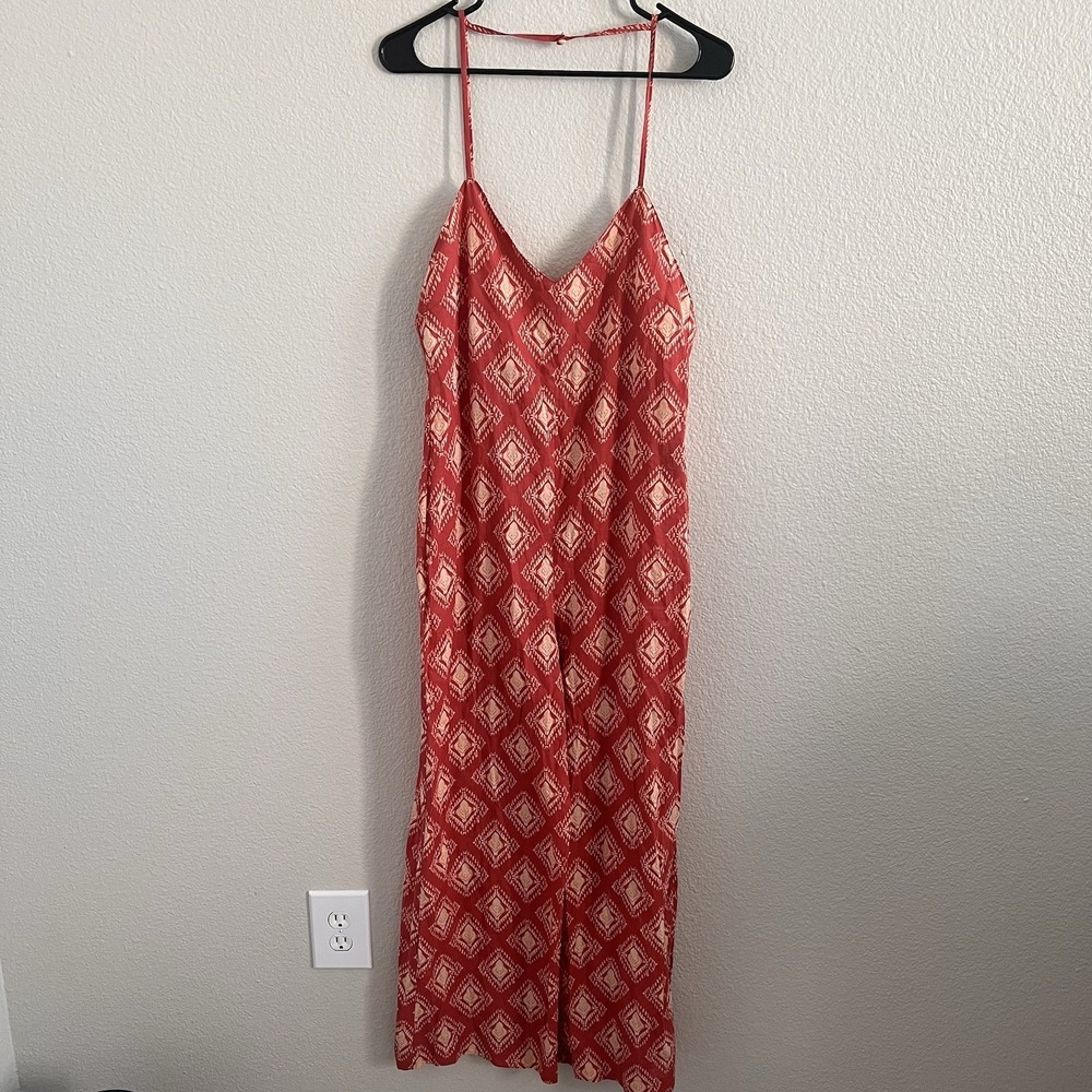 ZARA Women's Medium Jumper Geometric Boho Straight Leg Sleeveless Lightweight